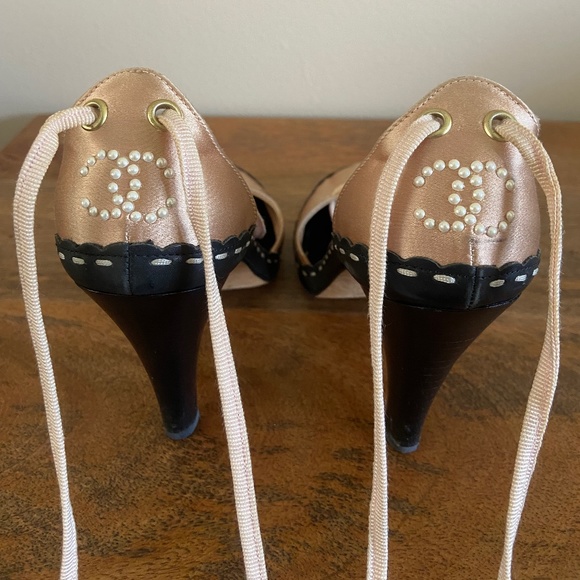 Chanel Satin Wrap Around Pumps - size 36  Rare Find! - Picture 1 of 6